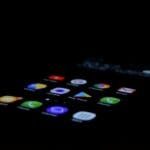 turned on Android smartphone