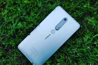 silver Android smartphone