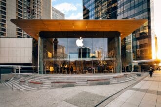 a building with glass windows
