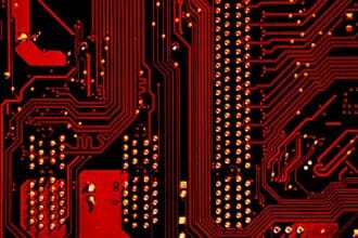 red and black abstract illustration