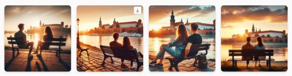 zdjecia wygenerowane z pomoca bing image creator