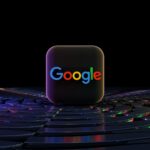 a close up of a computer keyboard with the word google on it